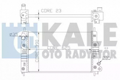 KALE OTO RADYATOR 355900 -  Радиатор, охлаждение двигателя